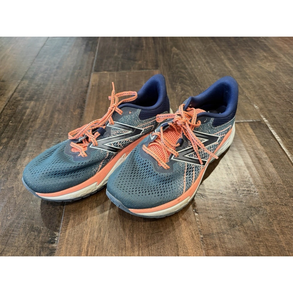 New Balance Women Running Shoes Blue Orange Fresh Foam‎ Evare Trainer - Size 9B